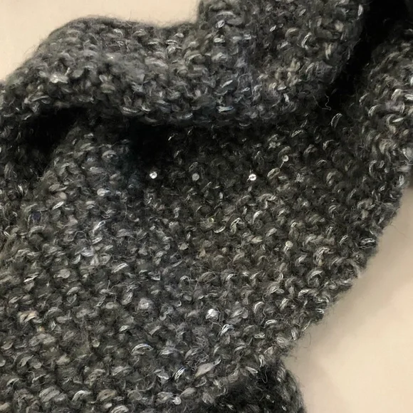 Genie by Eugenia Kim Sequin Cowl Scarf Charcoal OS - Picture 6 of 8